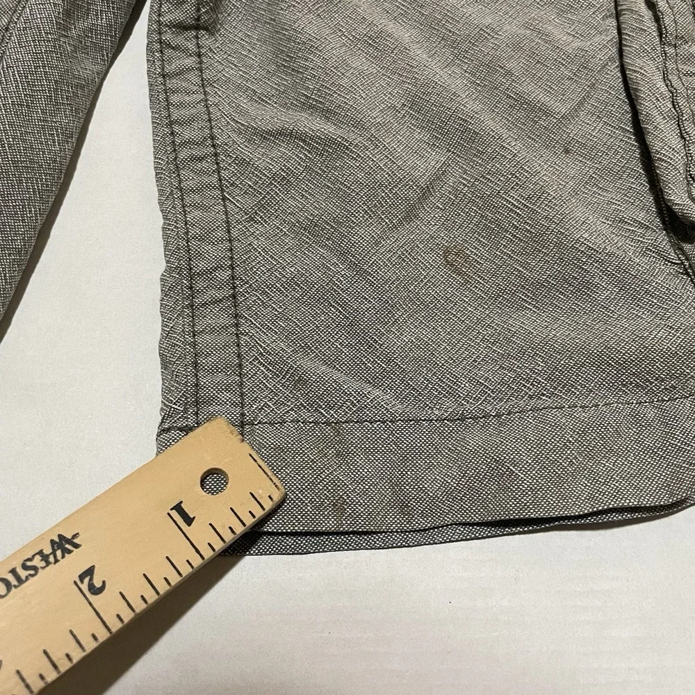 VINTAGE Hurley Cargo Shorts Size 32‎ X 11 Mens  Gray Baggy Skater Y2K 90's